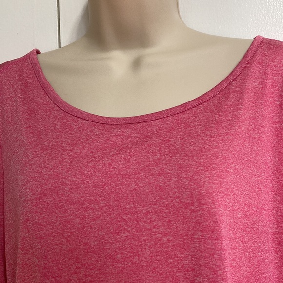 HANES SPORT Performance Pink Long Sleeve Hi Low Tunic NEW Womens Size Large - Picture 3 of 11